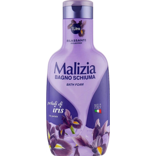 Гель-піна для душу та ванни Malizia Bath Foam Iris Petals (Пелюстки ірису), 1 л